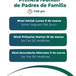 1ra Reunión de familias